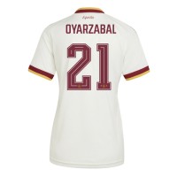 Stroje piłkarskie Hiszpania Mikel Oyarzabal #21 Koszulka Wyjazdowej dla damskie MŚ 2026 Krótki Rękaw